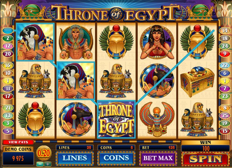 Игровой автомат Throne of Egypt в казино LuxWinClub
