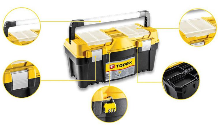Ящики для инструментов Topex