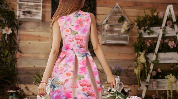 Купить ткань для пошива летнего платья