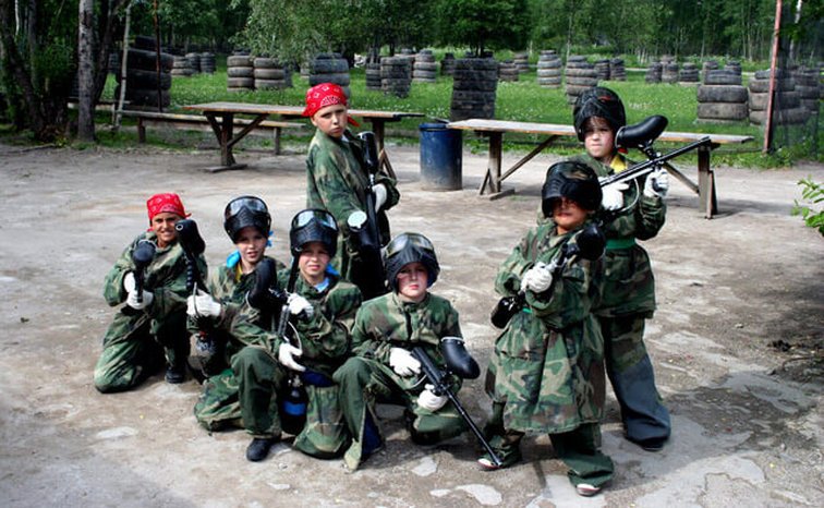 Детский пейнтбол в Киеве