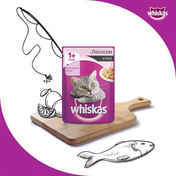 Купить влажный корм для кошек от Whiskas