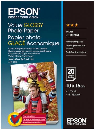 Фотобумага Epson Value Glossy Photo Paper Глянцевая