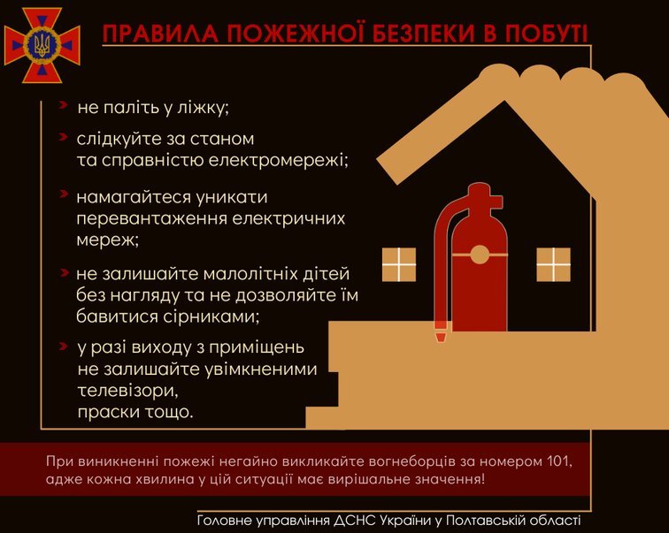 Кременчугские спасатели разъясняют населению правила пожарной безопасности