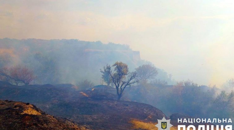 У Градизькій громаді горіла територія ландшафтного заказника