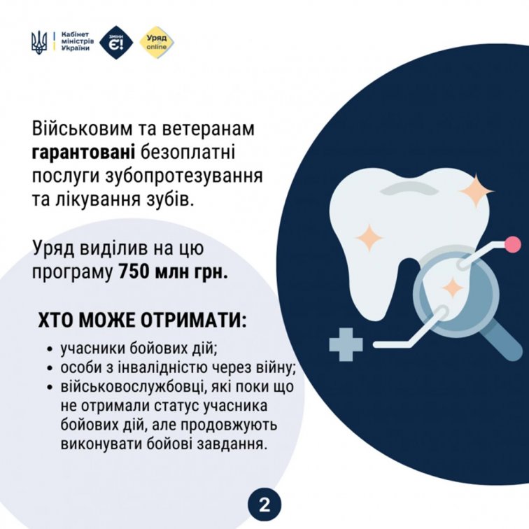 Як отримати безоплатне зубопротезування