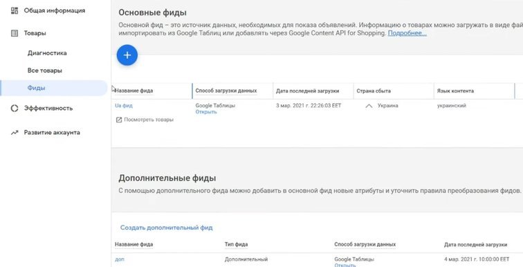 Как загрузить фид данных в Google Merchant Center?