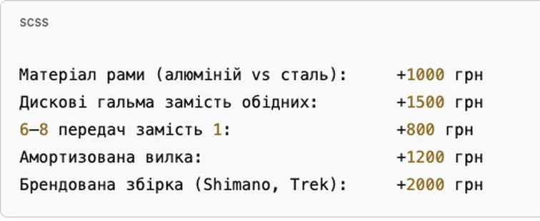 залежність вартості