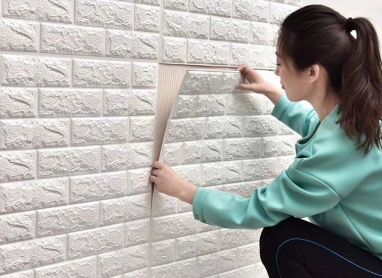 Как клеить 3D-панели в ванной